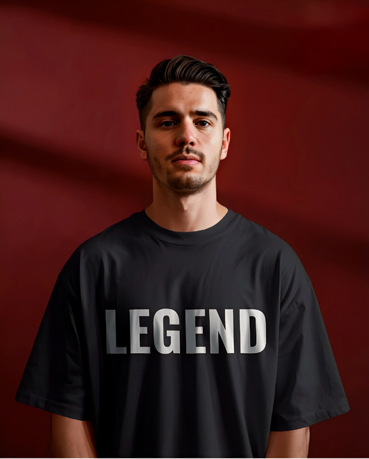 THE LEGEND – SIDHU MOOSEWALA Oversized DOWNSOLDER UNISEX T-Shirt | LUVOUX PREMIUM   COLLECTION NAME  LUVOUXLUXURY
