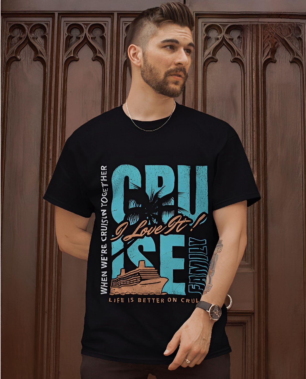 CRUISE SHIP – Oversized 100% Cotton UNSEX T-Shirt | LUVOUX PREMIUM SERIES COLLECTION NAMELUVOUX PREMIUIM