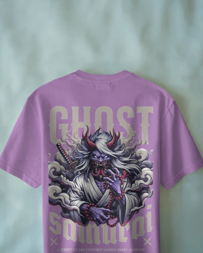 Ghost Samurai Oni Warrior Graphic oversize T-SHIRT for unisex & 100% cotton