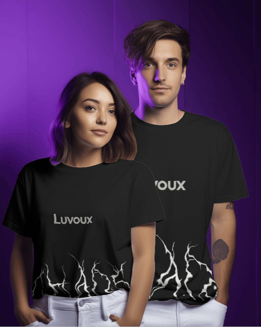 Luvoux: Sightless Tiger T-Shirt – Blind Strength Edition for unisex & 100% cotton