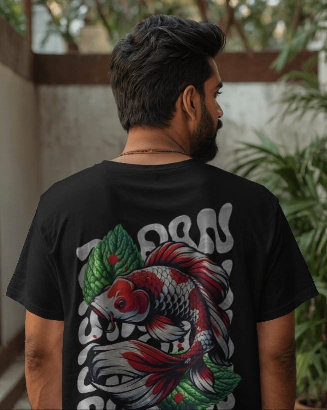 Luvoux: Oversized T-Shirt for unisex & 100% cotton– Japanese Tattoo Art Inspired