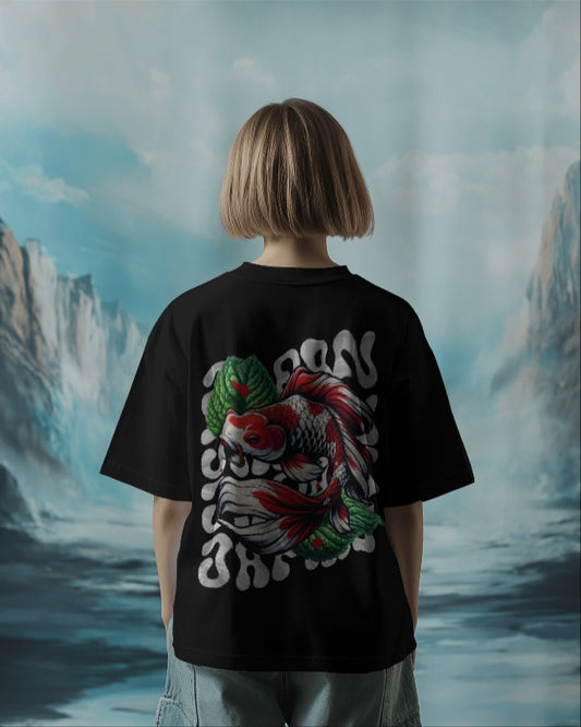 Luvoux: Oversized T-Shirt for unisex & 100% cotton– Japanese Tattoo Art Inspired