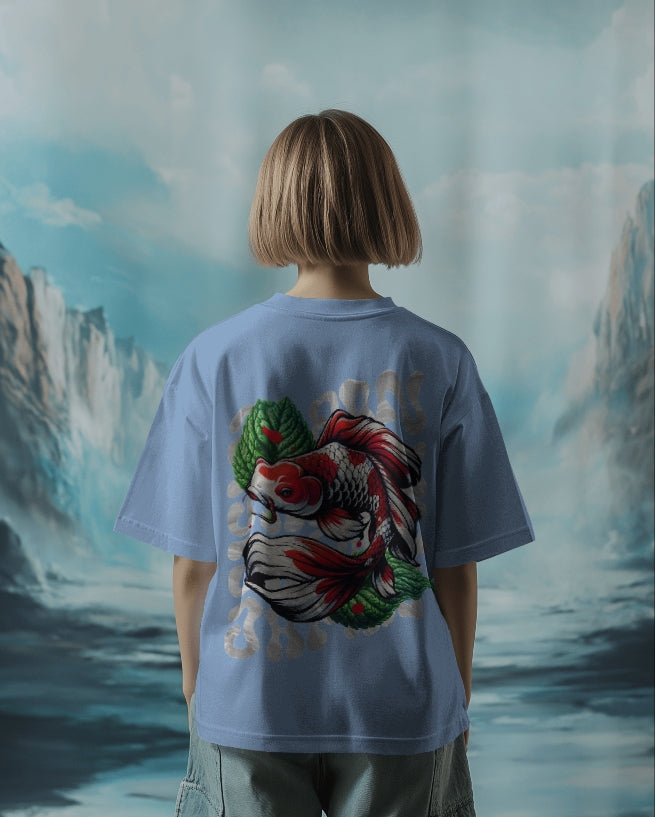 Luvoux: Oversized T-Shirt for unisex & 100% cotton– Japanese Tattoo Art Inspired