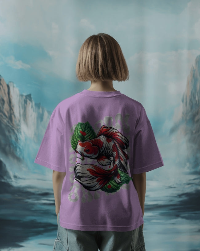 Luvoux: Oversized T-Shirt for unisex & 100% cotton– Japanese Tattoo Art Inspired
