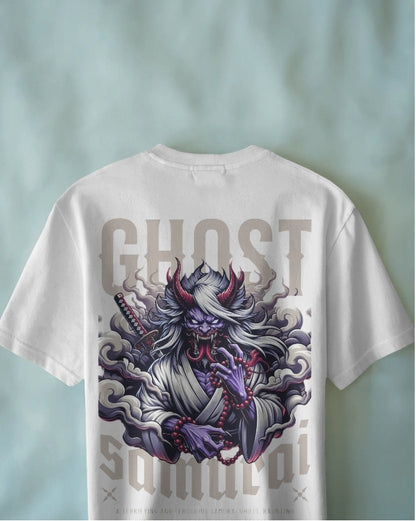 Ghost Samurai Oni Warrior  Graphic  oversize T-SHIRT for unisex & 100% cotton