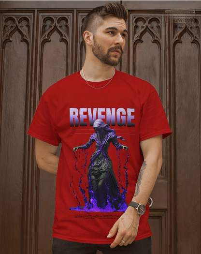 LUVOUX PREMIUM – REVENGE Oversized 100% Cotton UNISEX T-Shirt | Minimal Streetwear Drop