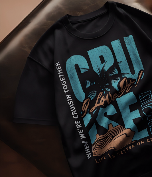 CRUISE SHIP – Oversized 100% Cotton UNSEX T-Shirt | LUVOUX PREMIUM SERIES COLLECTION NAMELUVOUX PREMIUIM