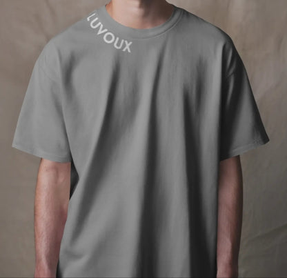 Luvoux: Overthinking Solves Nothing – Motivational Quote Oversized T-Shirt for unisex & 100% cotton