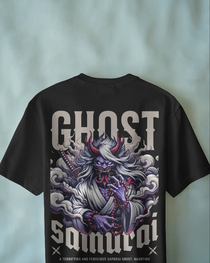 Ghost Samurai Oni Warrior  Graphic  oversize T-SHIRT for unisex & 100% cotton