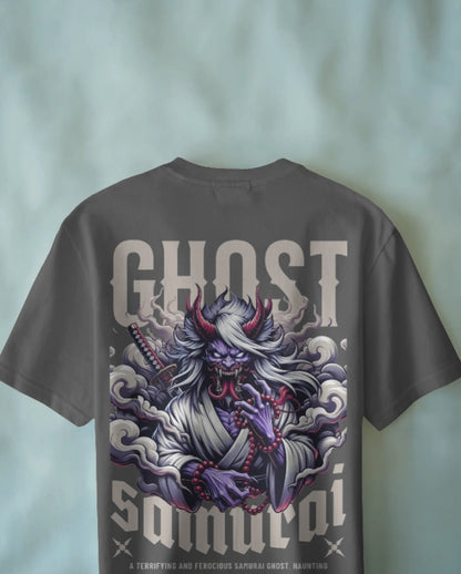 Ghost Samurai Oni Warrior  Graphic  oversize T-SHIRT for unisex & 100% cotton