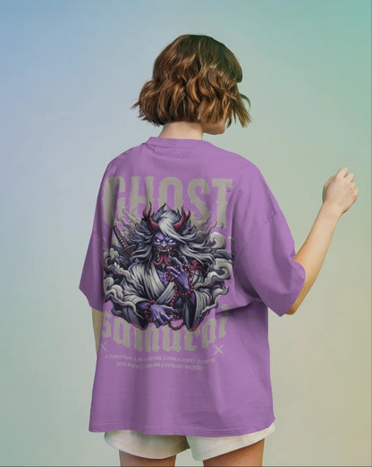 Ghost Samurai Oni Warrior  Graphic  oversize T-SHIRT for unisex & 100% cotton