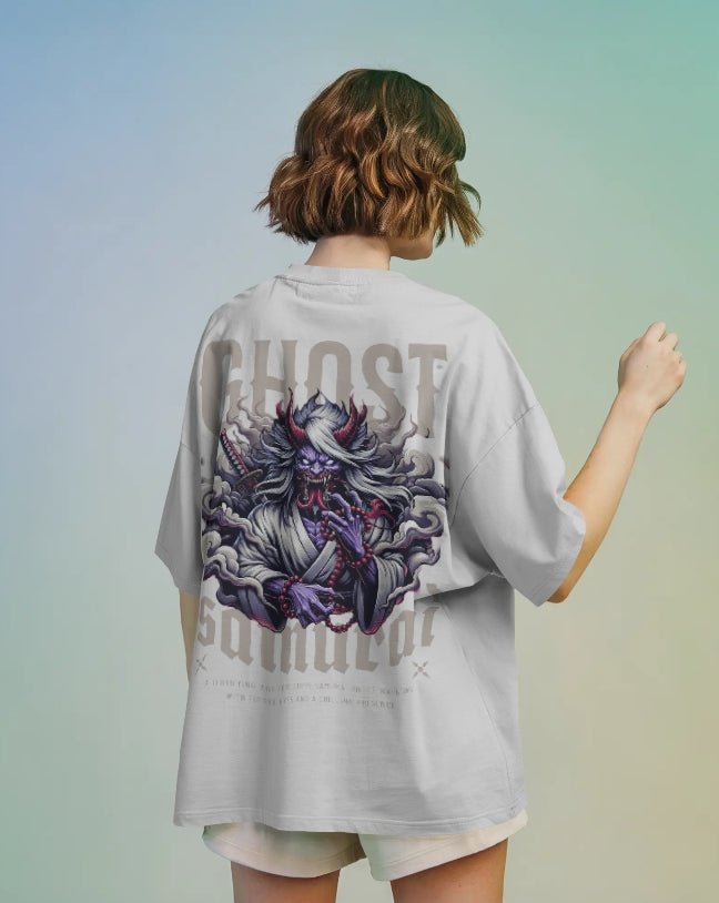 Ghost Samurai Oni Warrior Graphic oversize T-SHIRT for