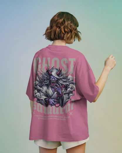 Ghost Samurai Oni Warrior  Graphic  oversize T-SHIRT for unisex & 100% cotton