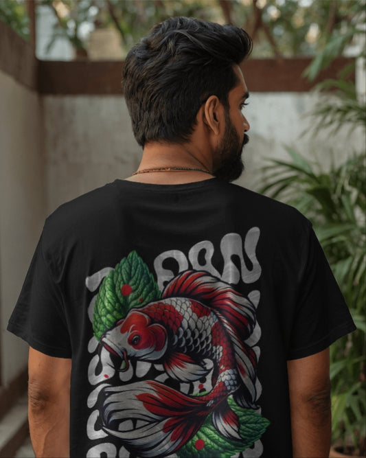Luvoux: Oversized T-Shirt for unisex & 100% cotton– Japanese Tattoo Art Inspired