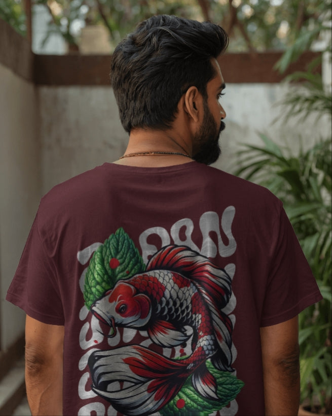 Luvoux: Oversized T-Shirt for unisex & 100% cotton– Japanese Tattoo Art Inspired