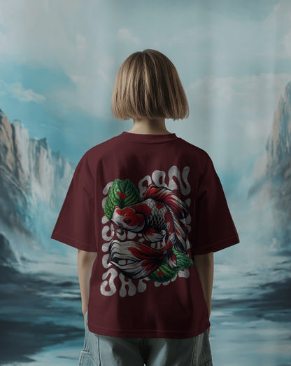 Luvoux: Oversized T-Shirt for unisex & 100% cotton– Japanese Tattoo Art Inspired