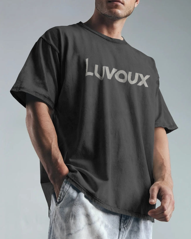 Luvoux: Gladiator Warrior Graphic Oversize T-Shirt For Unisex & 100% cotton