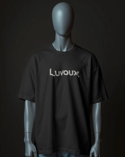 Luvoux: Thorns "Fierce Shadows" Graphic Skull oversized T-Shirt for unisex & 100& cotton